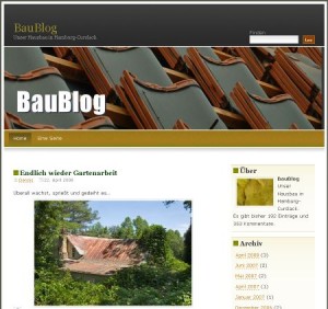 Das BauBlog unter WordPress Das BauBlog unter WordPress