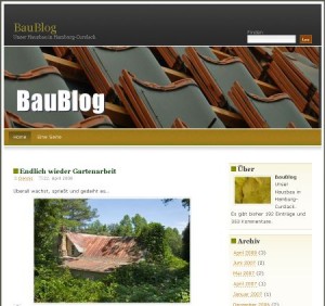 Das BauBlog unter WordPress